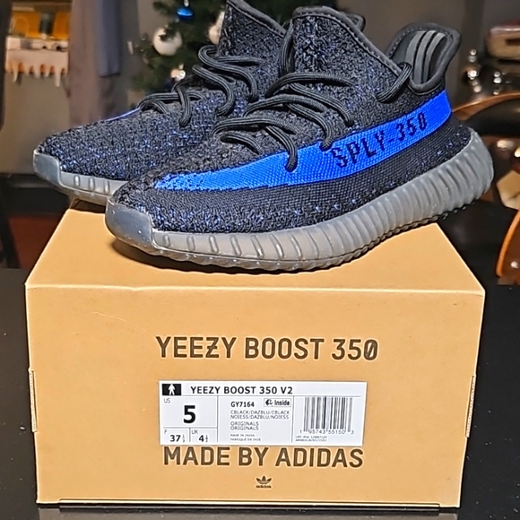 Yeezy | Shoes | Adidas Yeezy Boost 35 Black Blue Sz 5 | Poshmark